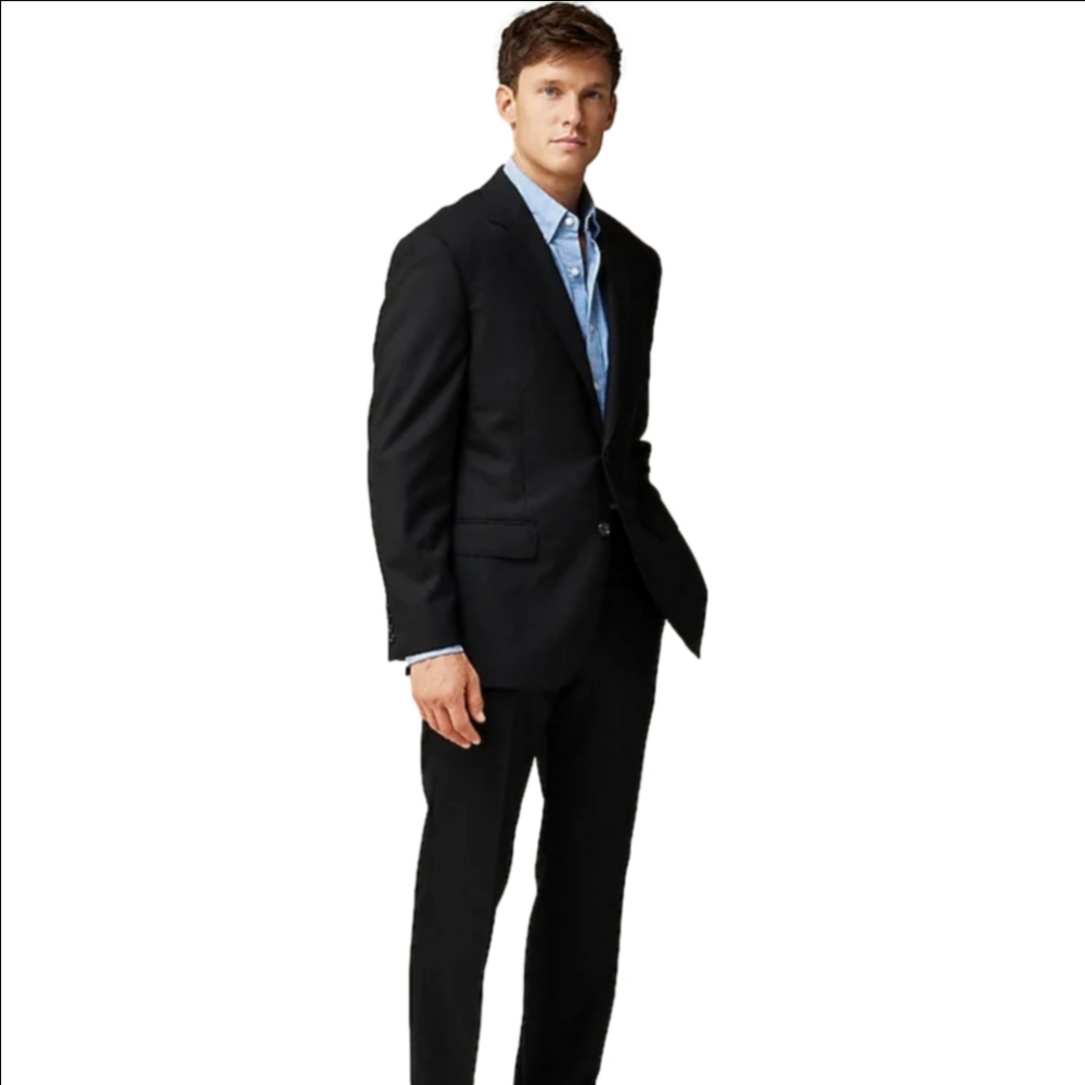 J Crew Crosby Classic-fit suit jacket in Italian wool 50R Black NWT *Flaw